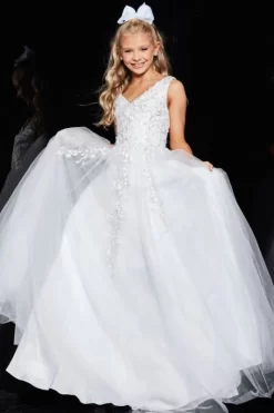 Jovani K00367 V-Neck Embroidered Formal Dress -Fashion Gown k00367 1