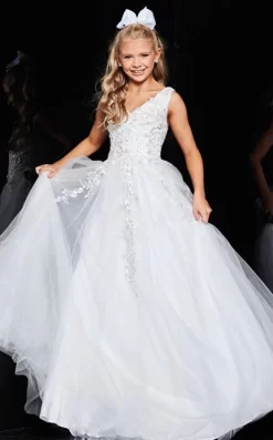 Jovani K00367 V-Neck Embroidered Formal Dress -Fashion Gown k00367 4