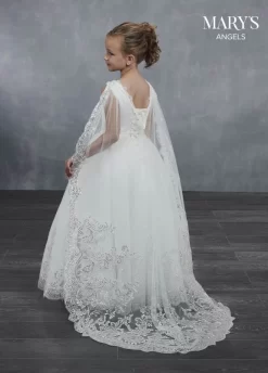 Marys Angel MB9046 Watteau Train Scoop Neck Flower Girl Dress -Fashion Gown marys angel mb9046 watteau train scoop neck flower girl dress 04.963