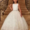 Marys Angel MB9088 Beaded Waist Embroidered Flower Girl Dress