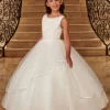 Marys Angel MB9091 Tiered Skirt Scoop Neck Flower Girl Dress