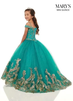 Marys Bridal MQ4024 Portrait Neckline Little Girl Pageant Dress -Fashion Gown marys bridal mq4024 portrait neckline little girl pageant dress 06.813