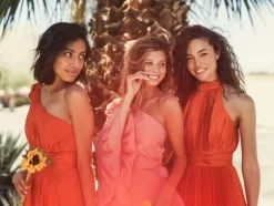 Ieena For Mac Duggal 26992 High Neck Pleated Dress -Fashion Gown mdgpm s22 26992 16