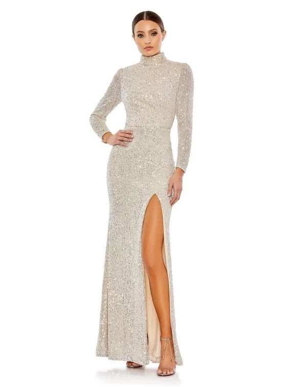 Ieena For Mac Duggal 42014 High Neck Strappy Back Dress 4 Ieena For Mac Duggal 42014 High Neck Strappy Back Dress - Image 4