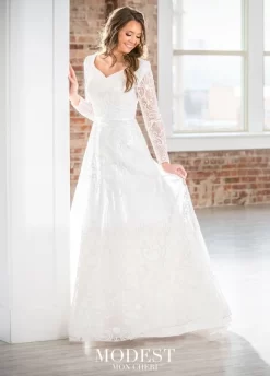 Modest Bridal By Mon Cheri TR21904 A-Line Bridal Dress