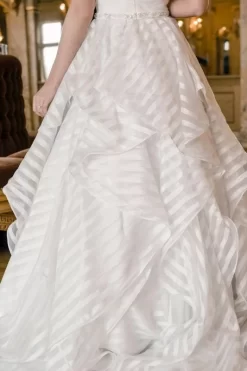 Modest Bridal By Mon Cheri TR22062 Flounce Skirt Bridal Gown -Fashion Gown modest bridal by mon cheri tr22062 flounce skirt bridal gown 05.810