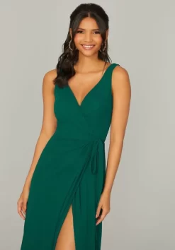 Mori Lee 21771 High Slit V-Neck Bridesmaid Dress -Fashion Gown mori lee 21771 high slit v neck bridesmaid dress 02.937