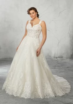 Mori Lee 3272 Rhonda Sweetheart Neck Plus Size Bridal Gown