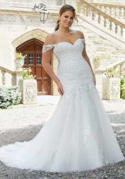 Mori Lee 3289 Sophie Sweetheart Neckline Plus Size Bridal Dress