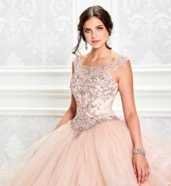 Fashion Gown -Fashion Gown princesa by ariana vara pr11938 scoop neck tiered skirt quinceanera gown 02.1050