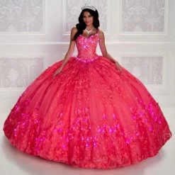 Princesa By Ariana Vara PR12261 Butterfly Appliques LED Lights Sweet 16 Dress