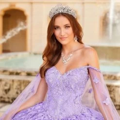 Princesa By Ariana Vara PR12261 Butterfly Appliques LED Lights Sweet 16 Dress -Fashion Gown princesa by ariana vara pr12261 butterfly appliques led lights sweet 16 dress 04.1050