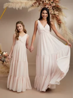 Christina Wu 22161 Empire Waist Open Back Bridesmaid Dress