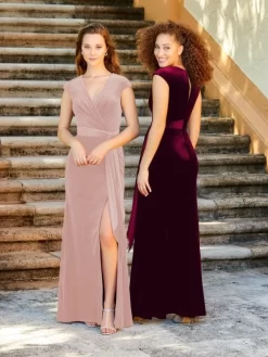 Christina Wu 22061 Cap Sleeve Bridesmaid Dress -Fashion Gown prtbm f21 22061 bi 03
