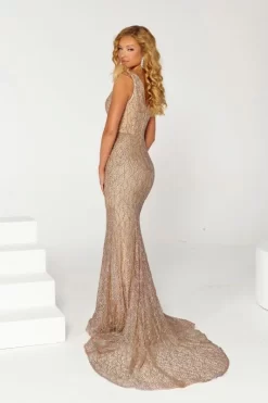 Portia And Scarlett PS23073 Rose Gold Prom Dress -Fashion Gown ptspm s24 ps23073 04