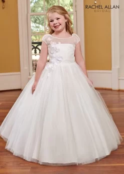 Rachel Allan RB9119 Cap Sleeve Sequin Bodice Flower Girl Dress