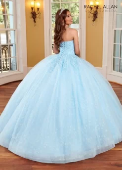 Rachel Allan RQ1116 Detached Sleeve Floral Glitter Quinceanera Gown -Fashion Gown rachel allan rq1116 quinceanera gown 03.1092