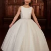 Rachel Allan RB9130 Beaded Waist Strappy Back Flower Girl Dress