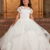 Rachel Allan RB9139 White Flower Girl Dress