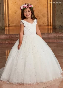 Rachel Allan RB9140 White Flower Girl Dress