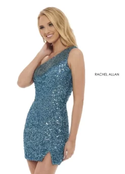 Rachel Allan 40150 Turquoise Homecoming Dress
