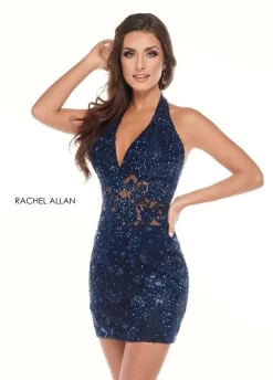 Rachel Allan 40047 Navy Homecoming Dress