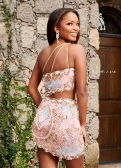 Rachel Allan 40194 Yellow Homecoming Dress -Fashion Gown rcahc s24 40194 04