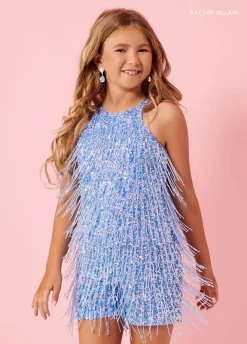 Rachel Allan 10162 Halter Neck Keyhole Back Mini Pageant Romper