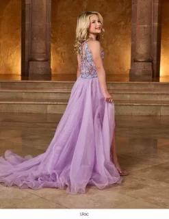 Rachel Allan 10210 Lilac Little Girl Pageant Dress -Fashion Gown rcapg s24 10210 12