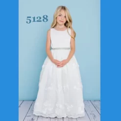 Rosebud 5128 Scoop Neck Flower Girl Dress