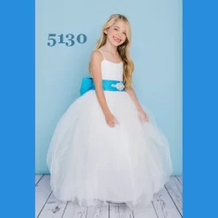 Rosebud 5130 Pickup Skirt Flower Girl Dress
