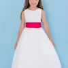 Rosebud Fashions 5106 Jewel Neckline Flower Girl Dress