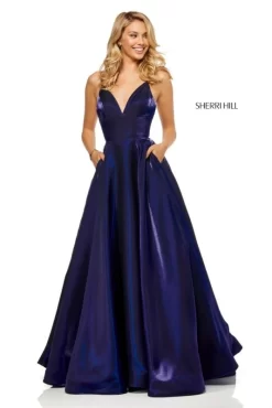 Sherri Hill 52424 V-Neckline Formal Dress -Fashion Gown sherri hill 52424 prom dress 01.593