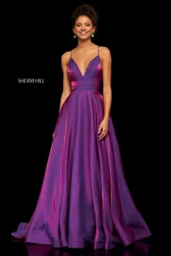Sherri Hill 52424 V-Neckline Formal Dress -Fashion Gown sherri hill 52424 prom dress 06.593