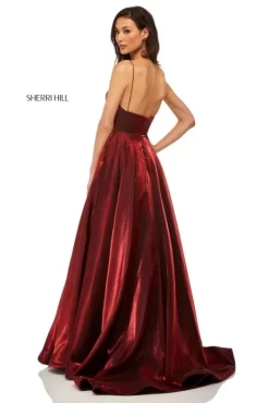 Sherri Hill 52424 V-Neckline Formal Dress -Fashion Gown sherri hill 52424 prom dress 07.593