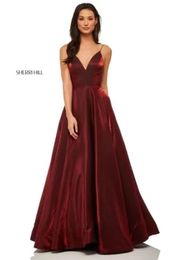 Sherri Hill 52424 V-Neckline Formal Dress -Fashion Gown sherri hill 52424 prom dress 08.593