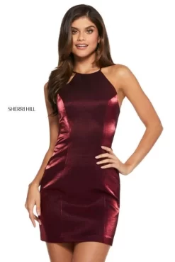 Sherri Hill 53004 Cutout Back Fitted Cocktail Dress -Fashion Gown sherri hill 53004 cutout back fitted cocktail dress 03.685