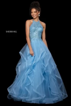 Sherri Hill 53249 Flounce Skirt Long Party Dress