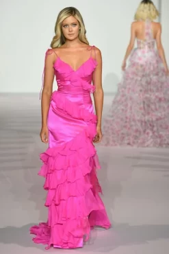 Sherri Hill 56394 Spaghetti Straps Ruffle Dress