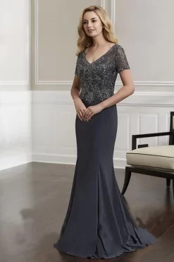 Christina Wu 17916 Short Sleeve Formal Dress