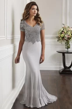 Christina Wu 17916 Short Sleeve Formal Dress -Fashion Gown slme s19 17916 bi 03