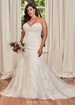 Sophia Tolli Y21975LS Deanna Sweetheart Neckline Wedding Dress