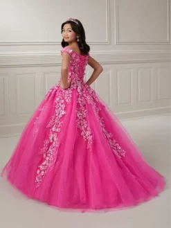 Tiffany Princess 13724 Butterfly And Floral Little Girl Pageant Dress 6 Tiffany Princess 13724 Butterfly And Floral Little Girl Pageant Dress -Fashion Gown tfpfg f23 13724 03