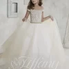 Tiffany Princess 13457 Beaded Bodice Off The Shoulder Gown