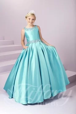 Tiffany Princess 13485 Pleated Skirt Pageant Dress